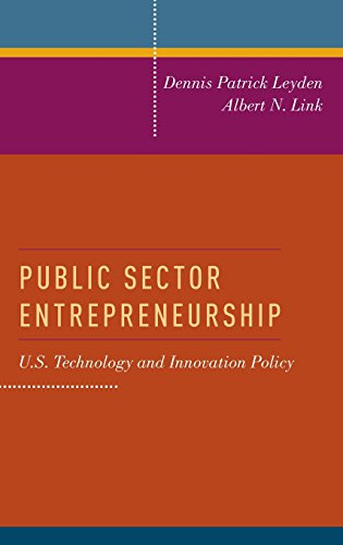 Public Sector Entrepreneurship U.S. Technology and Innovation Policy [Hardcover]