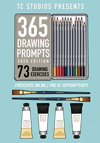 365 Drawing Prompts  2020 Edition [Paperback]