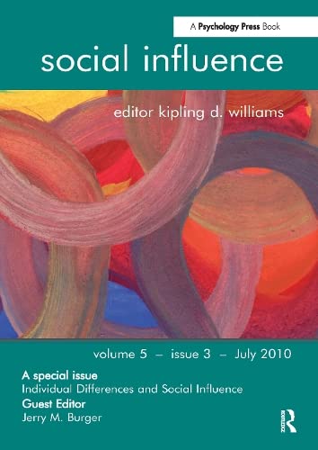 Individual Differences and Social Influence A Special Issue of Social Influence [Paperback]