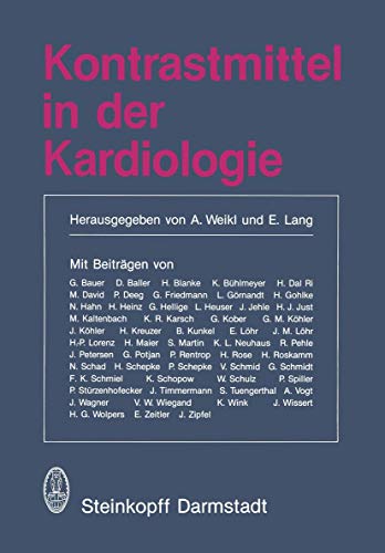 Kontrastmittel in der Kardiologie [Paperback]