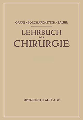 Lehrbuch der Chirurgie [Paperback]