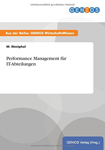 Performance Management Fr It-Abteilungen (german Edition) [Paperback]