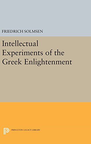 Intellectual Experiments of the Greek Enlightenment [Hardcover]