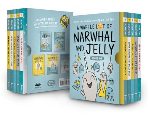 A Waffle Lot of Narwhal and Jelly (Hardcover Books 1-5) [Hardcover]