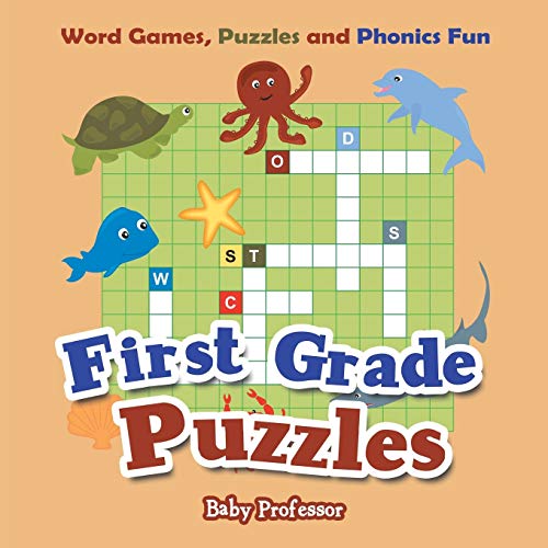 First Grade Puzzles  Word Games, Puzzles and Phonics Fun [Paperback]