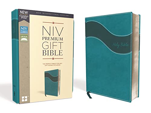 NIV, Premium Gift Bible, Leathersoft, Teal, Red Letter, Thumb Indexed, Comfort P [Leather / fine bindi]