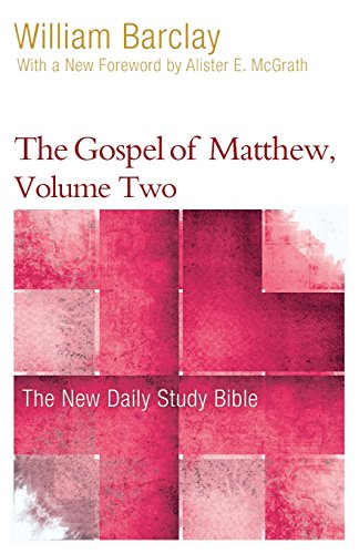 2 The Gospel Of Matthew, Volume Two [Paperback]
