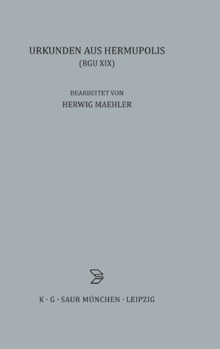 Urkunden Aus Hermupolis [Hardcover]