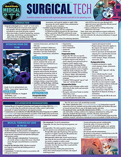 Surgical Technology a QuickStudy Laminated Reference Guide [Fold-out book or cha]
