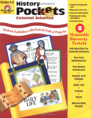 History Pockets Colonial America, Grades 4-6+ [Paperback]