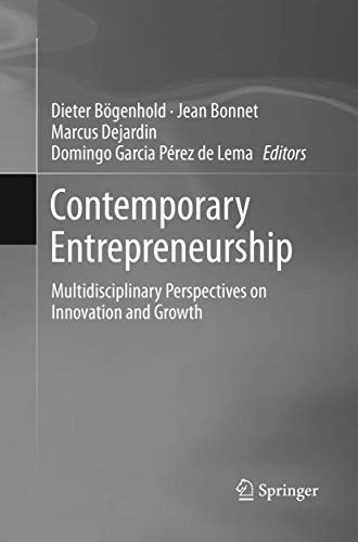 Contemporary Entrepreneurship Multidisciplinary Perspectives on Innovation and  [Paperback]