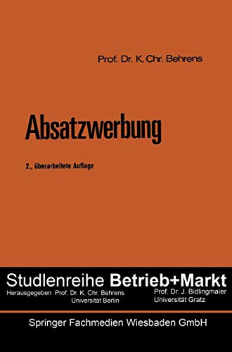 Absatzwerbung [Paperback]