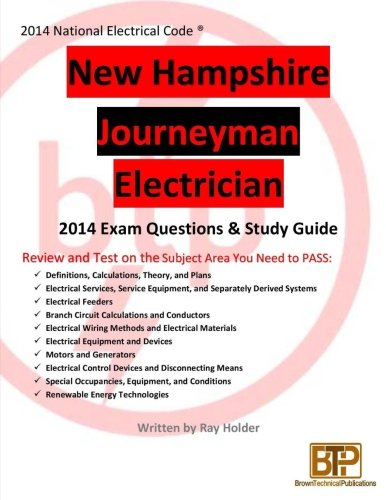 New Hampshire 2014 Journeyman Electrician Study Guide [Paperback]