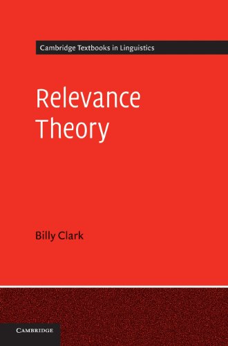 Relevance Theory [Hardcover]