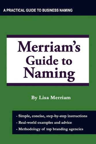 Merriam's Guide To Naming [Paperback]
