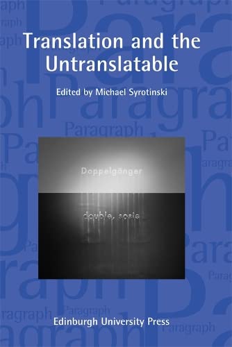 Translation and the Untranslatable Paragraph Volume 38, Number 2 [Paperback]