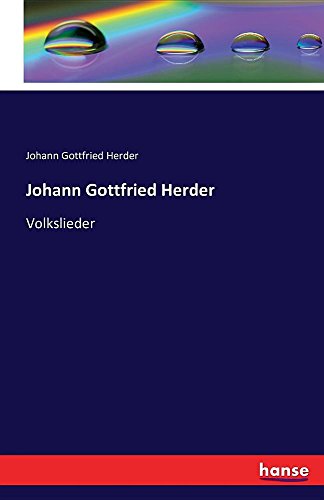 Johann Gottfried Herder (german Edition) [Paperback]