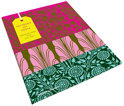 Patterns of India 10 Sheets of Wrapping Paper with 12 Gift Tags [Paperback]