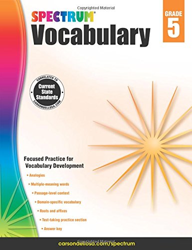 Spectrum Vocabulary, Grade 5 [Paperback]