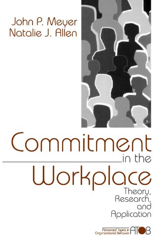 Commitment in the Workplace Theory, Research, and Application [Paperback]
