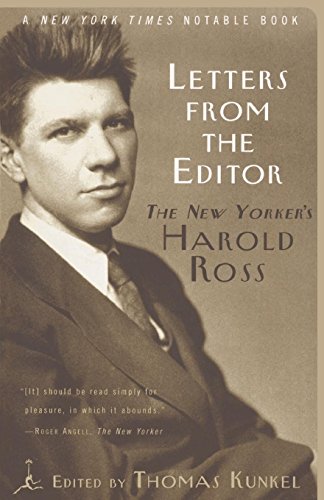 Letters from the Editor The New Yorker's Harold Ross [Paperback]