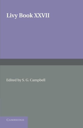 Livy Book XXVII [Paperback]