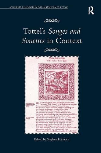 Tottel's Songes and Sonettes in Context [Hardcover]