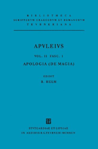 Opera Quae Supersunt, vol. II, fasc. I Pro Se De Magia Liber (Apologia) [Paperback]