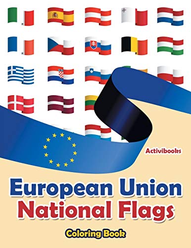 European Union National Flags Coloring Book [Paperback]