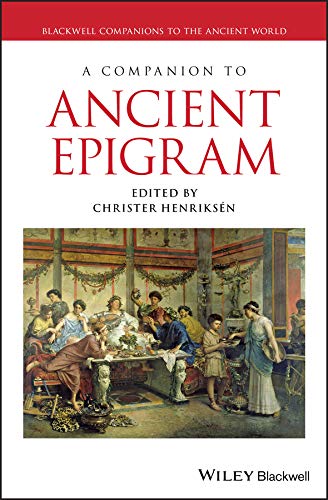 A Companion to Ancient Epigram [Hardcover]