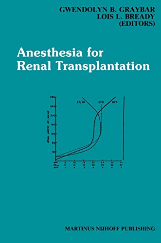 Anesthesia for Renal Transplantation [Paperback]