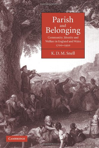 Parish and Belonging Community, Identity and Welfare in England and Wales, 1700 [Paperback]