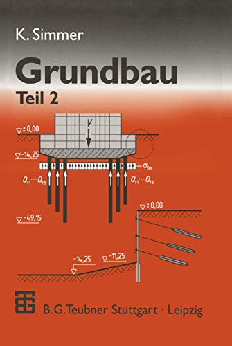 Grundbau Teil 2 Baugruben und Grndungen [Paperback]
