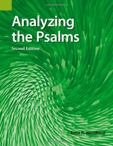 Analyzing The Psalms With Exercises For Bible Students And Translators [Paperback]