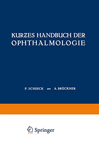 Kures Handbuch der Ophthalmologie Dritter Band Orbita  Nebenhhlen  Lider Tr [Paperback]