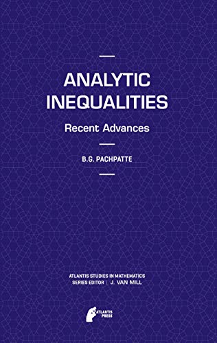 Analytic Inequalities Recent Advances [Hardcover]
