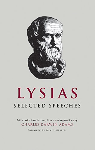 Lysias Selected Speeches (oklahoma Series In Classical Culture Series) [Paperback]