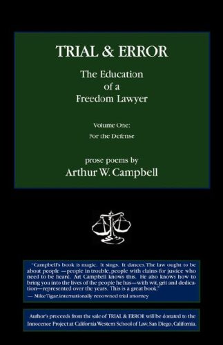 Trial &amp Error The Education of a Freedom Lawyer, Vol. I [Paperback]
