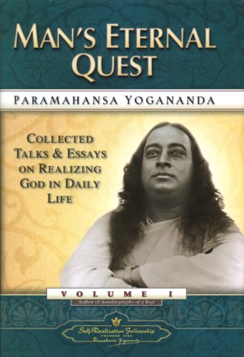 Man's Eternal Quest Collected Talks And Essays On Realizing God In Daily Life [Hardcover]