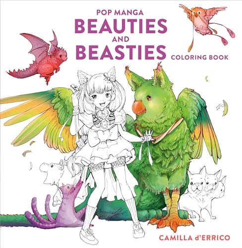 Pop Manga Beauties and Beasties Coloring Book [Paperback]