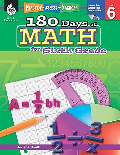 180 Days of Math for Sixth Grade [With CDROM] [Paperback]