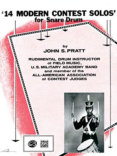 14 Modern Contest Solos For Snare Drum [Paperback]