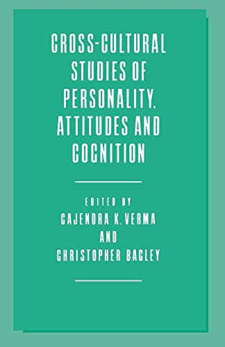 Cross-Cultural Studies of Personality, Attitudes and Cognition [Paperback]