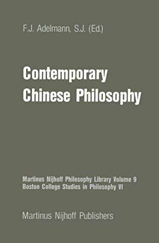 Contemporary Chinese Philosophy [Hardcover]