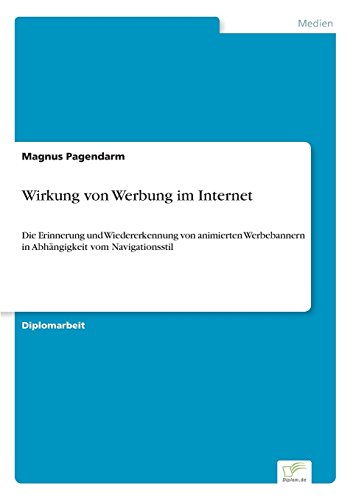 Wirkung Von Werbung Im Internet [Paperback]