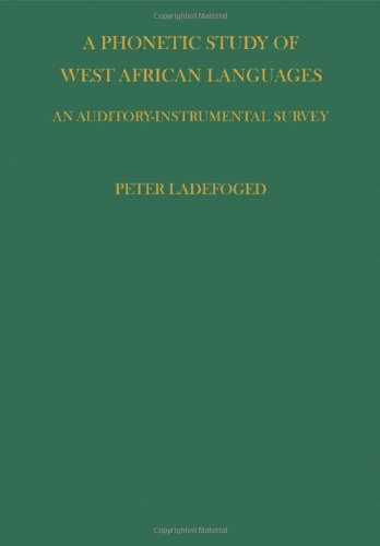 Phonetic Study of West African Languages [Paperback]