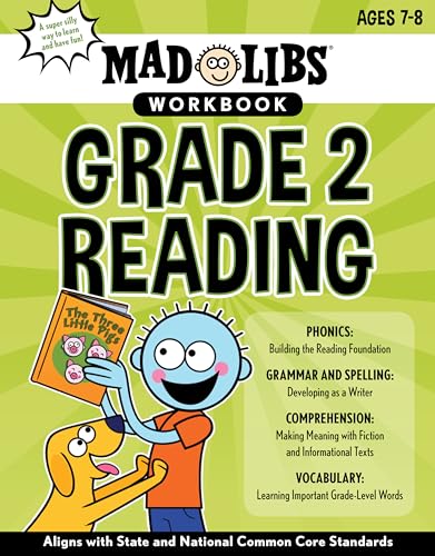 Mad Libs Workbook Grade 2 Reading Aligns with State and National Common Core S [Paperback]