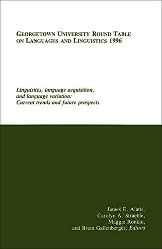 Georgetown University Round Table On Languages And Linguistics (gurt) 1996 Ling [Paperback]