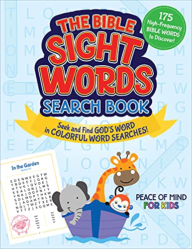 The Peace of Mind Bible Sight Words Search Book Seek and Find God&39s Word in [Paperback]
