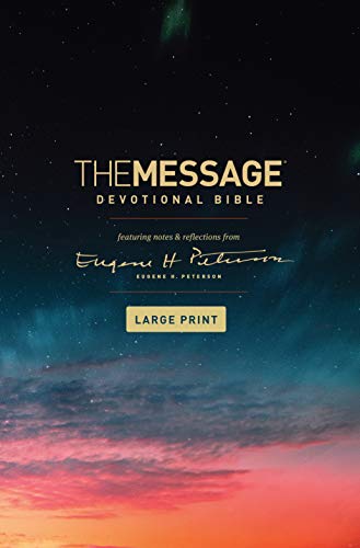 Message Devotional Bible, Large Print (Hardcover) Featuring Notes and Reflectio [Hardcover]